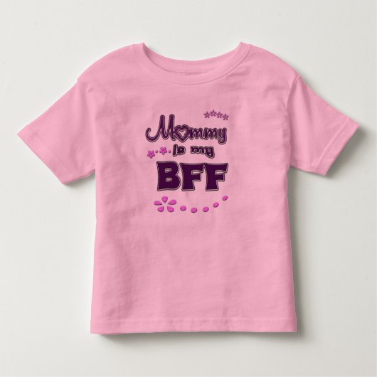 ママは私のBFF トドラーTシャツ (正面)