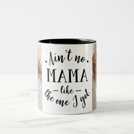 ママは私みたいな人じゃない得 ツートーンマグカップ (中央)