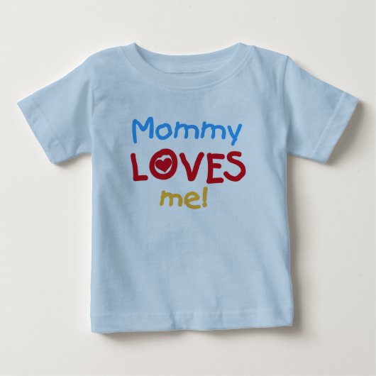ママは私を愛してる ベビーTシャツ (正面)