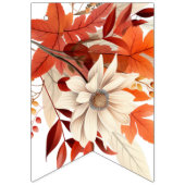 ママは秋フローラ葉の赤ちゃんシャワー バンティングフラッグ (第2の旗)