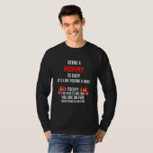 ママは簡単 ママのユーモア ママの仕事 皮肉 Tシャツ (正面フル)