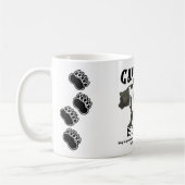 ママは義務に関係します: 注意! お母さんのためのおもしろマグカップ コーヒーマグカップ (左)