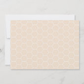 ママは蜂蜜になるのまわりに赤ちゃんシャワーハニカム 招待状 (裏面)