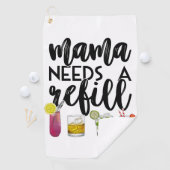 ママは補充が必要だ ゴルフタオル (インサイチュ)