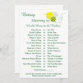 ママは赤ちゃんシャワーのゲームカードを好む 招待状 (正面/裏面)