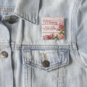 ママは赤ちゃんシャワーマゼンタバラ 缶バッジ (インサイチュ)