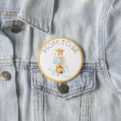 ママは赤ちゃんシャワーGiraffeボタン 缶バッジ (インサイチュ)