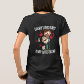 ママは赤ちゃん大好き Tシャツ (裏面)