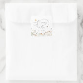 ママは野生の花の赤ちゃんシャワー スクエアシール (バッグ)