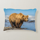 ママは2人の子どもたちを見ている アクセントクッション (裏面)