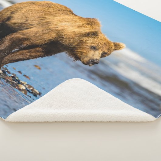 ママは2人の子どもたちを見ている シェルパブランケット (3/4)