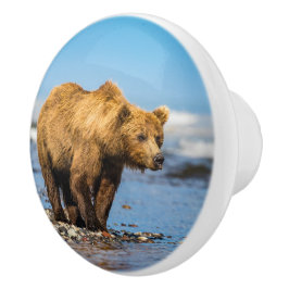 ママは2人の子どもたちを見ている セラミックノブ