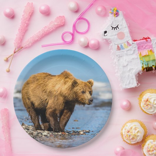 ママは2人の子どもたちを見ている ペーパープレート (パーティー)