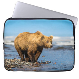 ママは2人の子どもたちを見ている ラップトップスリーブ