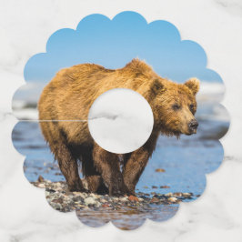 ママは2人の子どもたちを見ている ワイングラスタグ