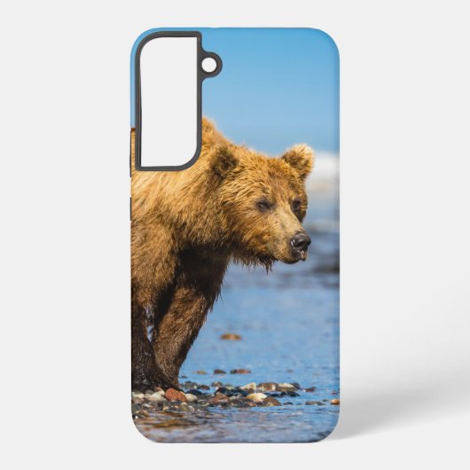 ママは2人の子どもたちを見ている SAMSUNG GALAXYケース (裏面)