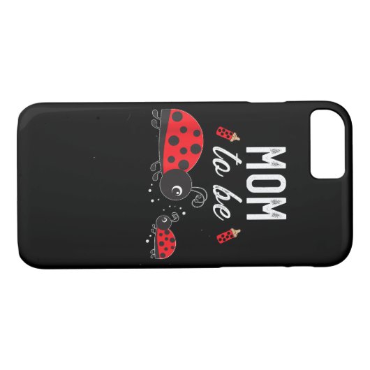 ママはLadybug赤ちゃんシャワーLadybugママ Case-Mate iPhoneケース (裏面(横))