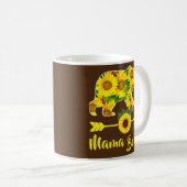 ママひまわりおもしろい母の日ママと コーヒーマグカップ (正面右)