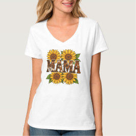 ママひまわり 母の日 ギフト ラスティック Tシャツ