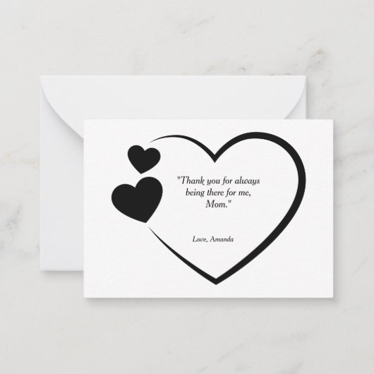 ママへのカスタム写真カード　ハッピーマザーズデー ノートカード