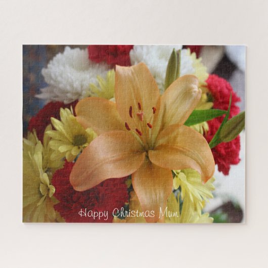 ママへのクリスマスプレゼント。 ジグソーパズル (横)