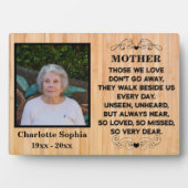 ママへのメモリアル名言 オーダーメイドの写真と名前 フォトプラーク (正面)