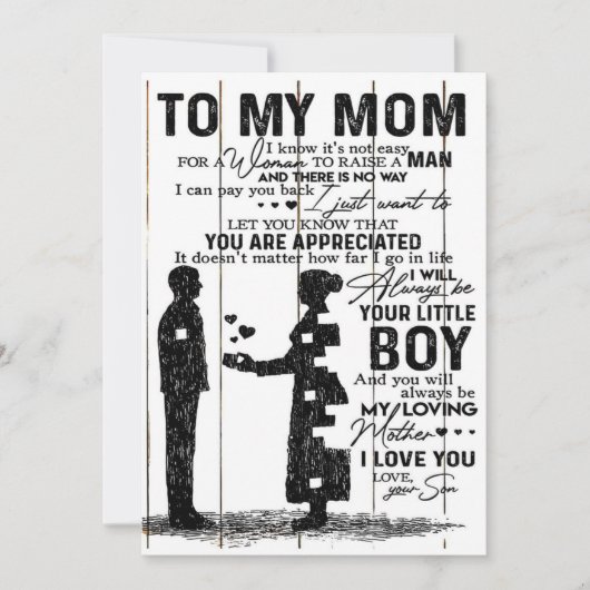 ママへの可愛い息子のギフト | 愛らしい家族へのギフト シーズンカード (正面)