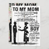 ママへの可愛い息子のギフト | 愛らしい家族へのギフト シーズンカード (正面/裏面)