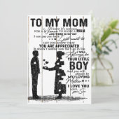 ママへの可愛い息子のギフト | 愛らしい家族へのギフト シーズンカード (スタンド正面)