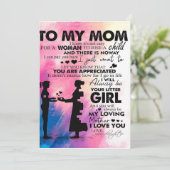 ママへの愛の手紙 | ママへの素敵なプレゼント シーズンカード (スタンド正面)