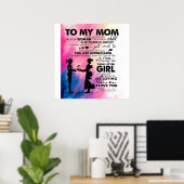 ママへの愛の手紙 | ママへの素敵なプレゼント ポスター (ホームオフィス)