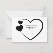 ママへの特別な母の日のカスタム写真カード ノートカード (裏面)