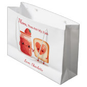 ママへの特別な母の日ギフトバッグ ラージペーパーバッグ (正面アングル)