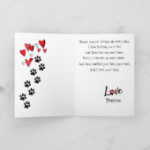 ママへ愛を込めて。あなたのフレンチブルドッグより母の日のカード カード (内部)