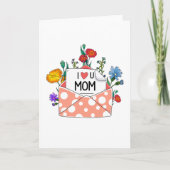ママへ 愛してる ハッピーマザーズデー カード (正面)