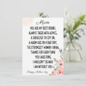 ママへ 感謝の気持ちを込めて、ハッピーマザーズデー シーズンカード (スタンド正面)