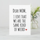 ママへ 私たちって同じ種類の変わり者よね 愛してる シーズンカード (スタンド正面)