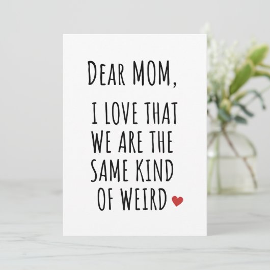 ママへ 私たちって同じ種類の変わり者よね 愛してる シーズンカード (スタンド正面)