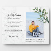 ママへ | 緑の記念　思い出の写真 フォトプラーク (正面)