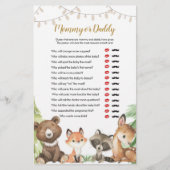 ママまたはパパのゲームウッドランド赤ちゃんシャワー (正面)