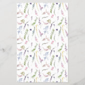 ママまたはパパのゲームパステルワイルドフラワーシャワーフライヤー チラシ (裏面)