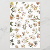 ママまたはパパのゲームボホフローラ赤ちゃんシャワー チラシ (裏面)