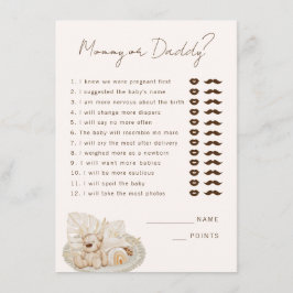 ママまたはパパのパーティーゲーム エンクロージャーカード