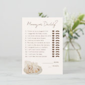 ママまたはパパのパーティーゲーム エンクロージャーカード (スタンド正面)