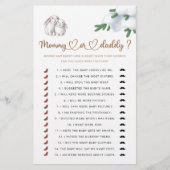 ママまたはパパの冬の赤ちゃんシャワーゲーム (正面)