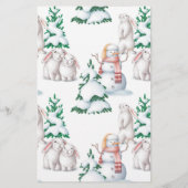 ママまたはパパの冬の赤ちゃんシャワーゲーム (裏面)