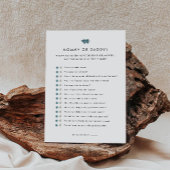 ママまたはパパの赤ちゃんシャワーゲーム エンクロージャーカード