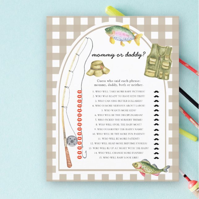 ママまたはパパ釣り人の赤ちゃんシャワーゲーム (クリエイターアップロード済み)