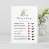 ママまたはパパPeter Rabbit赤ちゃんシャワーゲーム 招待状 (スタンド正面)