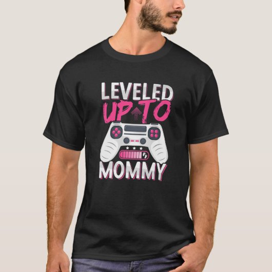 ママまでレベルアップ | Future Mom | Mommに Tシャツ (正面)